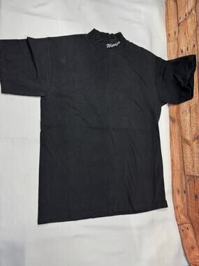 Vintage Eagle USA Black Shirt Medium Warriors Embroidery Single Stitch USA